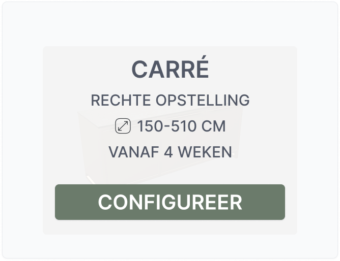 Rêveluxe Carré | Rechte opstelling