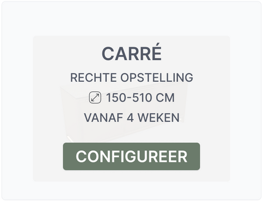 Carré | Rechte opstelling