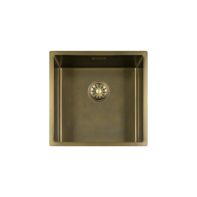 Spoelbak met Quooker Kraan Patina Goud