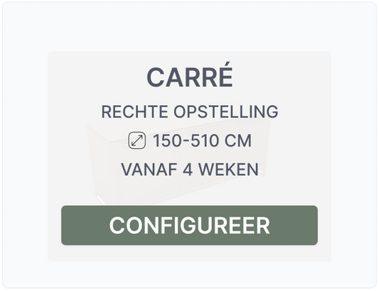 Rêveluxe Carré | Rechte opstelling