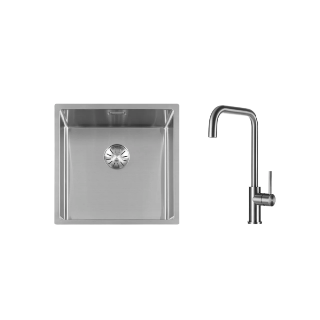 Spoelbak met Kraan RVS